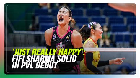 Fifi Sharma celebrates solid debut in PVL against F2 Logistics.